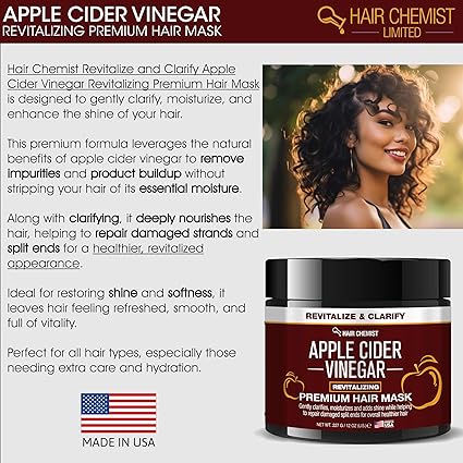 Hair Chemist Apple Cider Vinegar Revitalizing Premium Hair Mask 12 oz - ANNS BEAUTY SUPPLY