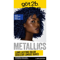 got2b Metallics Permanent Hair Color M69 Blue Mercury – Long Lasting Metallic Hair Dye