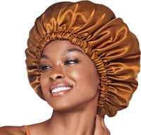 RED by Kiss Adjustable Ultra Silky Satin Bonnet X-Large Brown (HQ220)