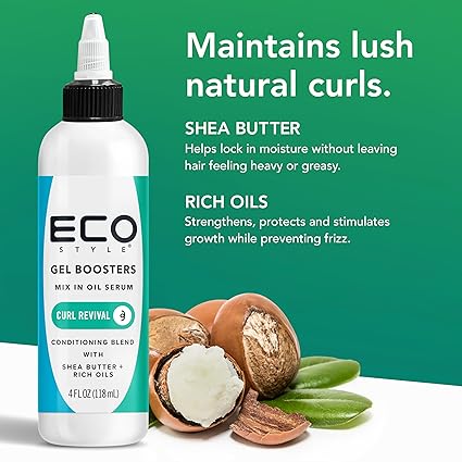 Eco Style Gel Boosters Curl Revival Mix In Oil Serum 4 fl. oz. - ANNS BEAUTY SUPPLY