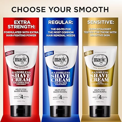 SoftSheen-Carson Magic Razorless Shave Cream Extra Strength 6 oz - ANNS BEAUTY SUPPLY