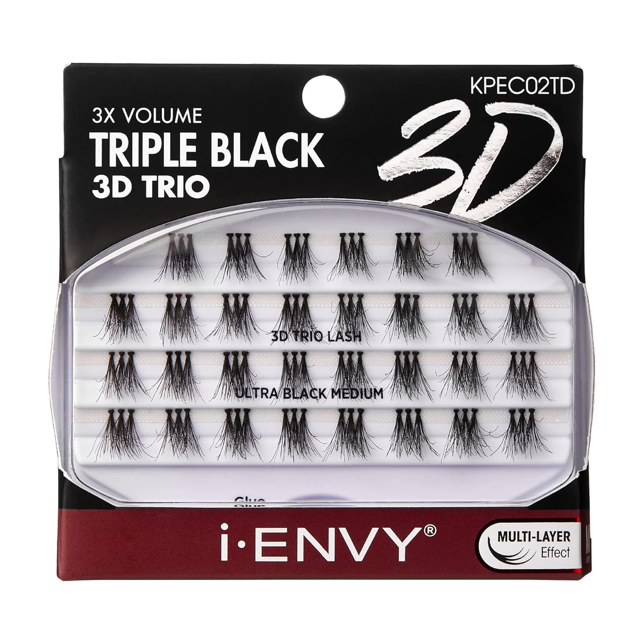 i Envy 3D Trio Lash Triple Black Medium KPEC02TD - ANNS BEAUTY SUPPLY