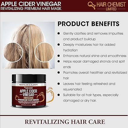 Hair Chemist Apple Cider Vinegar Revitalizing Premium Hair Mask 12 oz - ANNS BEAUTY SUPPLY