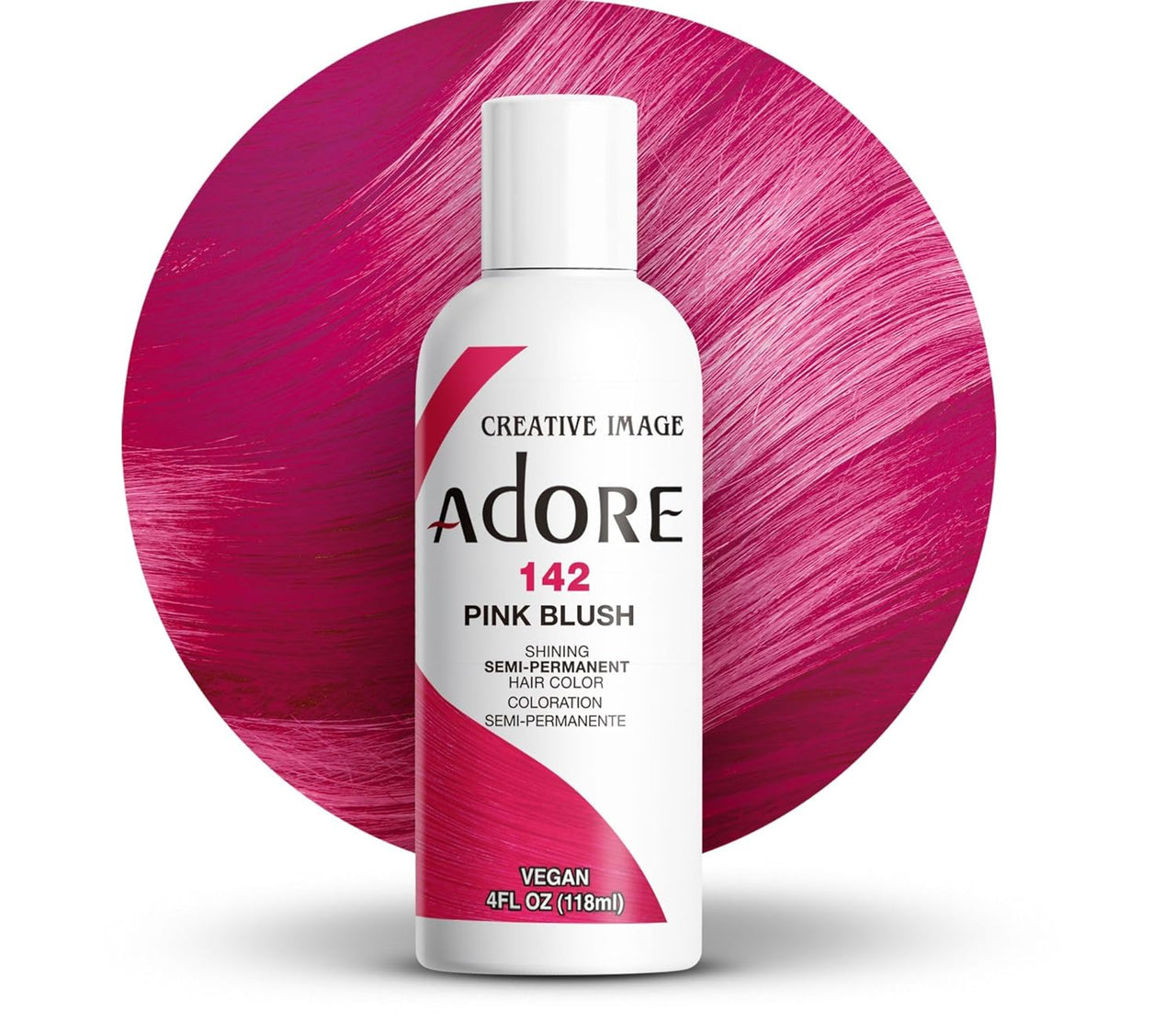 Adore Pink Blush Semi-Permanent Hair Color 142 4 oz
