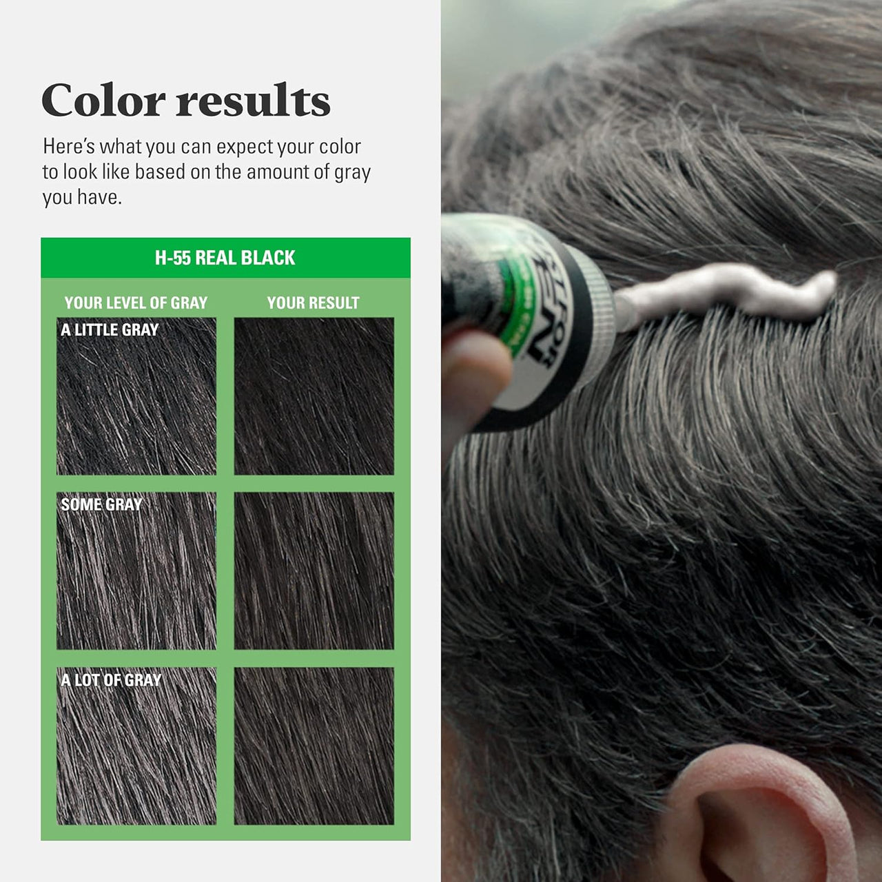 Just For Men Shampoo-In Color Real Black - ANNS BEAUTY SUPPLY