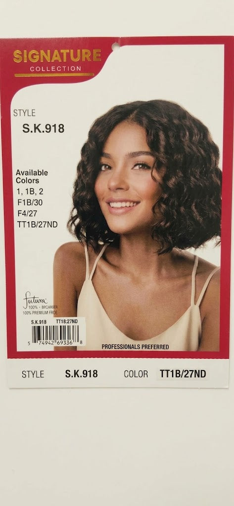 Signature Wig S.K.918 Synthetic Hair Wig Short Wavy Bob