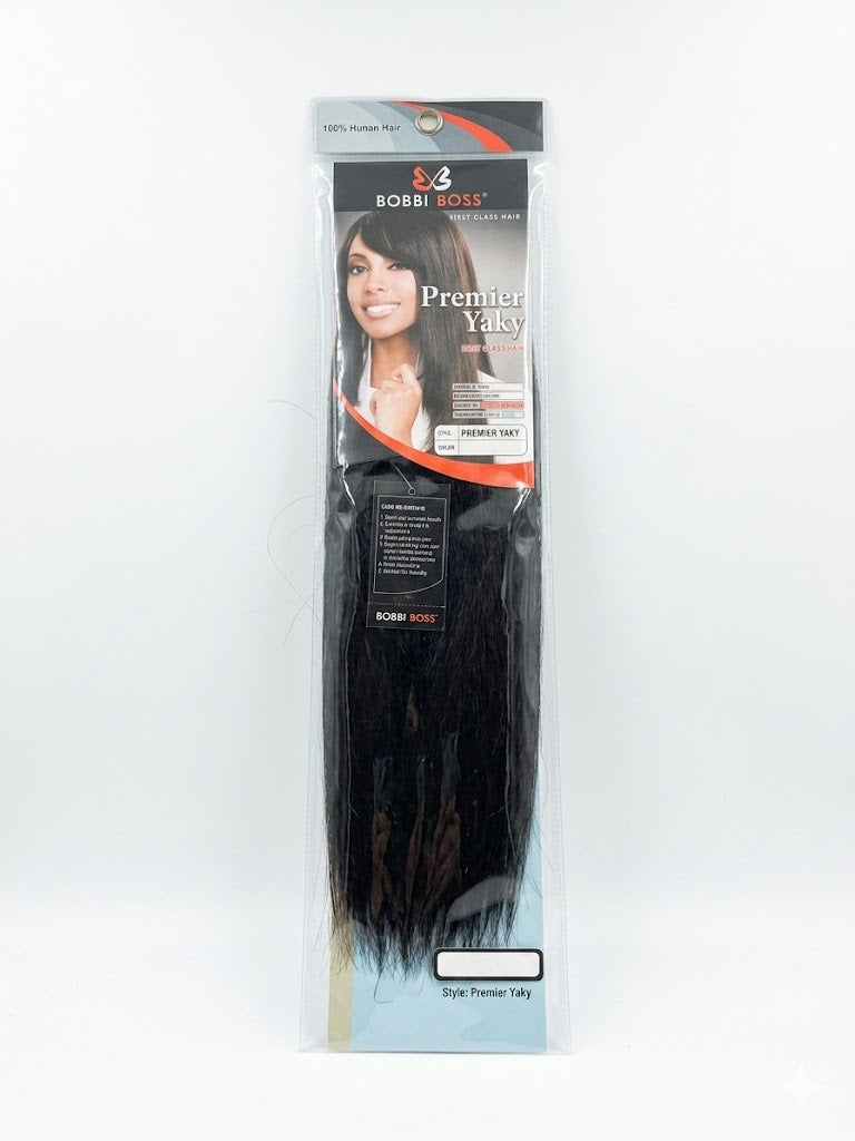 Gemini said Bobbi Boss Premier Yaky 100% Human Hair Weaving - 10"-18" - ANNS BEAUTY SUPPLY