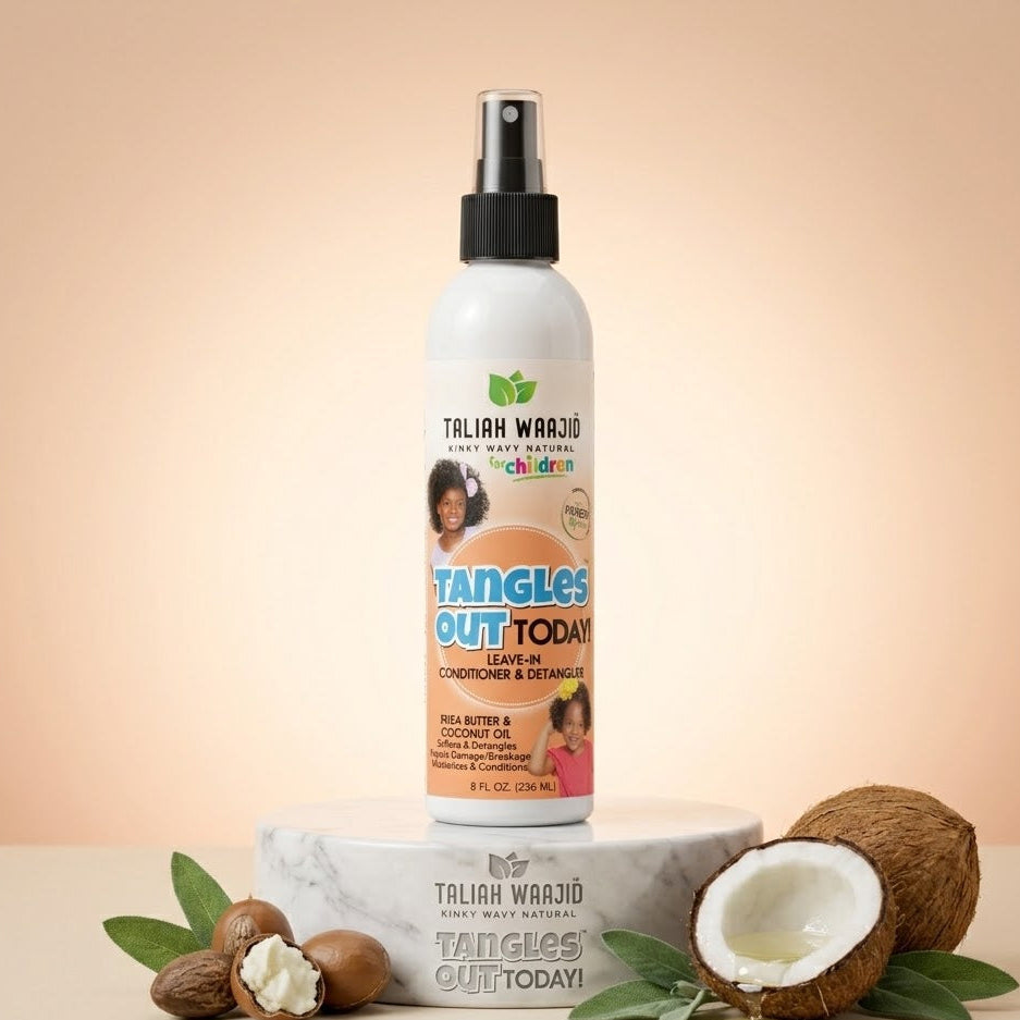 Taliah Waajid Kinky Wavy Natural for Children Tangles Out Today! Leave-In Conditioner & Detangler 8 oz