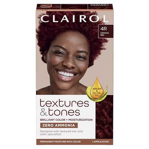 Clairol Textures & Tones Permanent Hair Color 4R Crimson Red – Zero Ammonia - ANNS BEAUTY SUPPLY