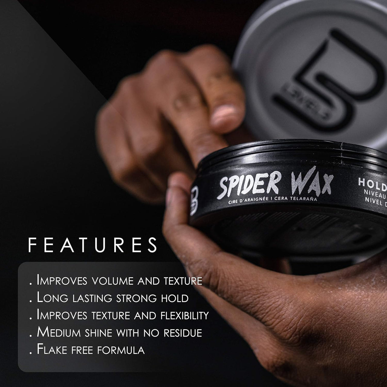 L3VEL3 Spider Wax High Hold Styling Wax
