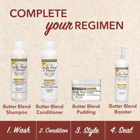 Creme of Nature Butter Blend & Flaxseed Double Duty Detangle & Slip Rinse-Out & Leave-In Conditioner 12 Fl. Oz.