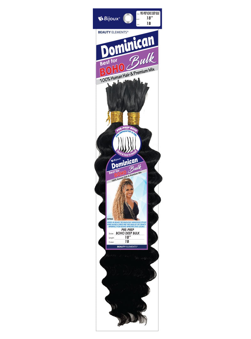 Bijoux Dominican Boho Bulk Pre Prep Braiding Hair 18" - ANNS BEAUTY SUPPLY