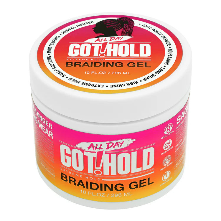 All Day Got Hold Sage Extract Extreme Hold Braiding Gel 10 fl oz