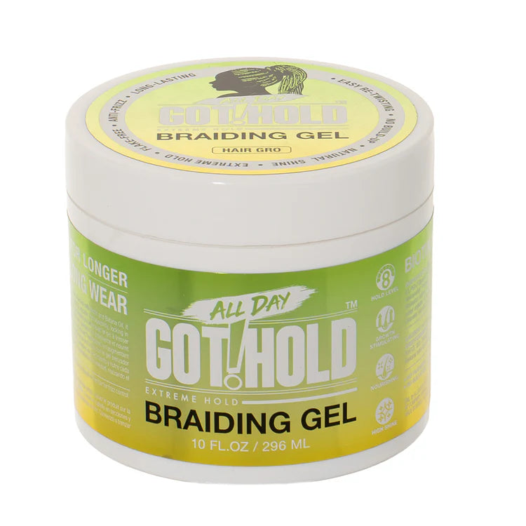 All Day Got Hold Biotin X Batana Oil Extreme Hold Braiding Gel 10 oz