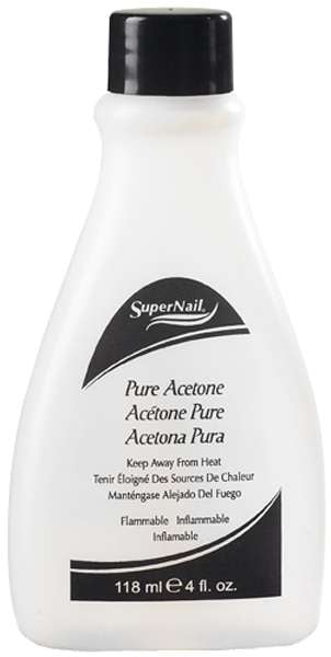 SuperNail Pure Acetone Nail Polish Remover – 4 fl oz (118 mL)