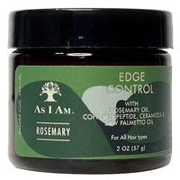 As I Am Rosemary Edge Control – Strengthen & Smooth with Copper Tripeptide & Ceramides (2 oz.) - ANNS BEAUTY SUPPLY