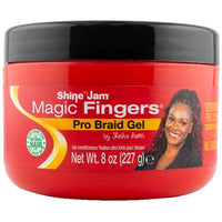 Shine n Jam Magic Fingers Pro Braid Gel 8 oz - ANNS BEAUTY SUPPLY