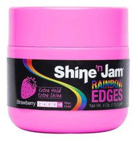 Shine ’n Jam Rainbow Edges Strawberry Extra Hold & Shine 4 Oz
