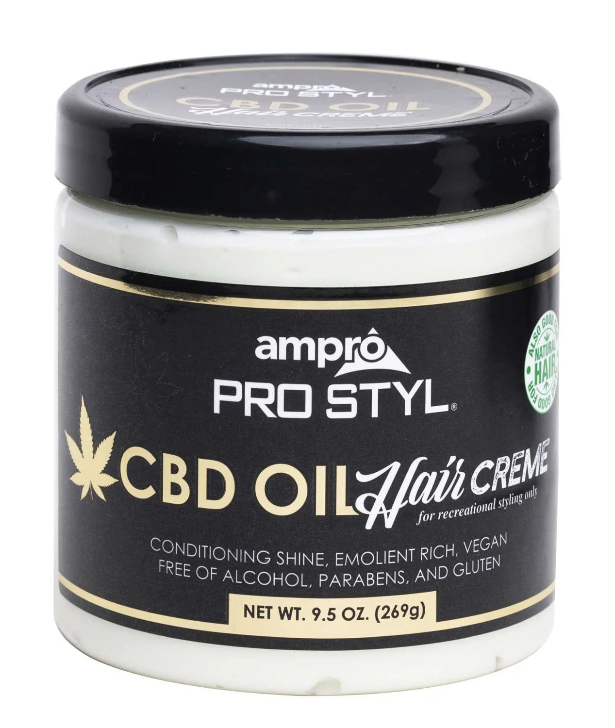 Ampro Pro Styl CBD Oil Hair Creme - Deep Conditioning & Shine 9.5 Oz - ANNS BEAUTY SUPPLY
