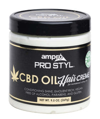 Ampro Pro Styl CBD Oil Hair Creme - Deep Conditioning & Shine 9.5 Oz - ANNS BEAUTY SUPPLY