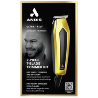 Andis Ultra Trim Corded T-Blade Trimmer Kit – 7-Piece Precision Grooming Set 562776