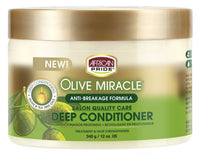 African Pride Olive Miracle Anti-Breakage Formula Deep Conditioner 12 oz. - ANNS BEAUTY SUPPLY