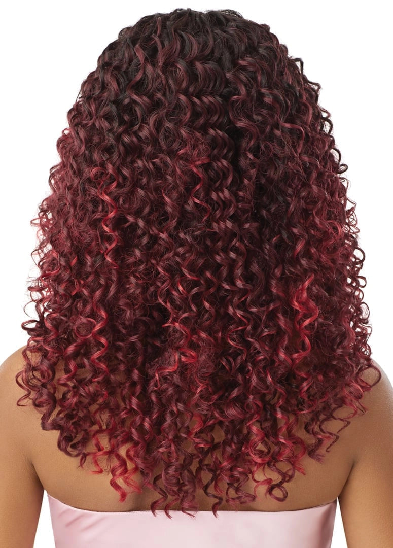 Outre Airtied Human Hair Blend Vanish HD+ Lace Front Wig HHB-Dominican Curly 22" - Elevate Styles