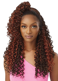 Outre Airtied Human Hair Blend Vanish HD+ Lace Front Wig HHB-Dominican Curly 22