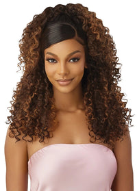 Outre Airtied Human Hair Blend Vanish HD+ Lace Front Wig HHB-Dominican Curly 22