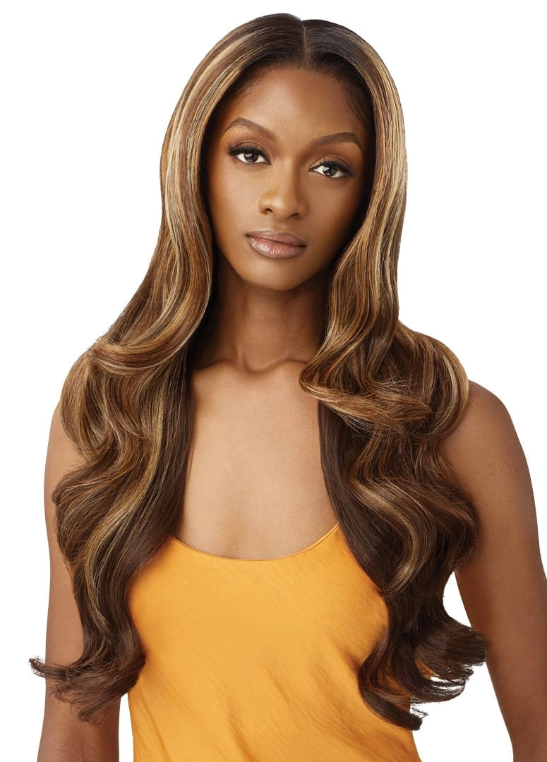 Outre Airtied Human Hair Blend Vanish HD+ Lace Front Wig HHB-Glam Waves 28" QLHBFHGW28 * - ANNS BEAUTY SUPPLY