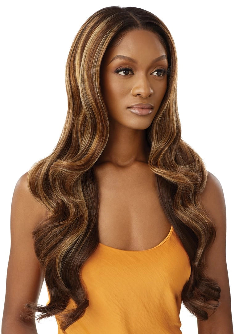 Outre Airtied Human Hair Blend Vanish HD+ Lace Front Wig HHB-Glam Waves 28" QLHBFHGW28 * - ANNS BEAUTY SUPPLY