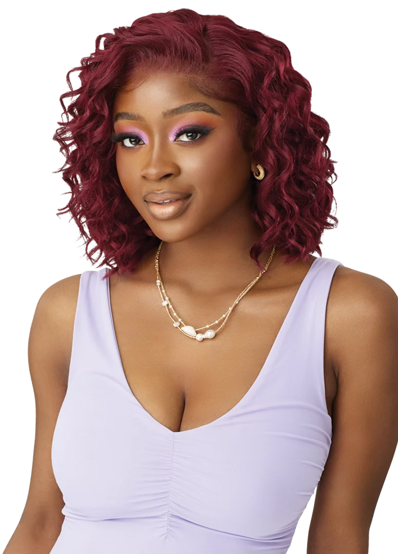 Outre Airtied Human Hair Blend Vanish HD+ Lace Front Wig HHB-Loose Deep 12 QLHBFHLD12 - ANNS BEAUTY SUPPLY