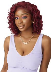 Outre Airtied Human Hair Blend Vanish HD+ Lace Front Wig HHB-Loose Deep 12 QLHBFHLD12 - ANNS BEAUTY SUPPLY