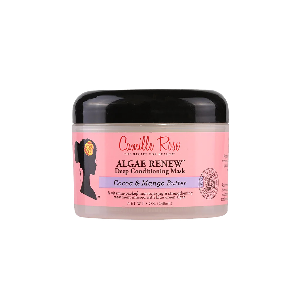 Camille Rose Algae Renew Deep Conditioning Mask Cocoa & Mango Butter 8 Oz