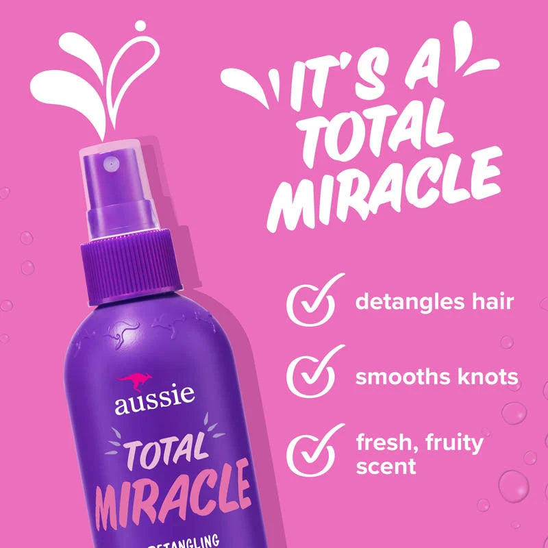 Aussie Total Miracle Detangling Spray with Apricot Oil (8 fl. oz. / 236 mL)