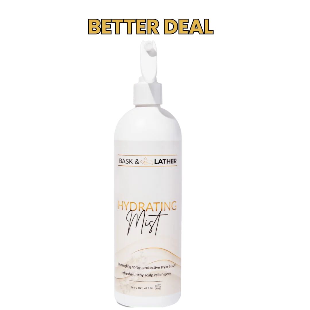 Bask & Lather Hydrating Mist 16 Fl. Oz. (472 mL)
