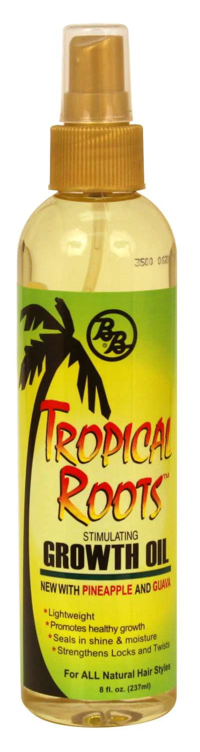 Tropical Roots Stimulating Growth Oil with Pineapple & Guava 8 Oz - ANNS BEAUTY SUPPLY