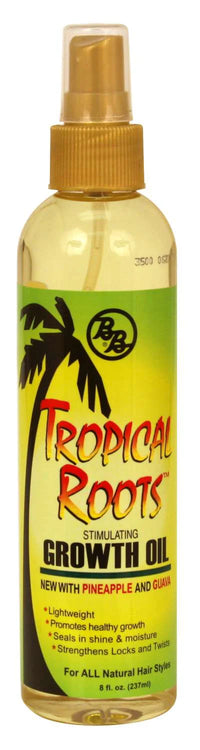 Tropical Roots Stimulating Growth Oil with Pineapple & Guava 8 Oz - ANNS BEAUTY SUPPLY