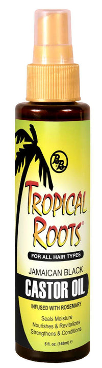 Tropical Roots Jamaican Black Castor Oil with Rosemary 5 Oz - ANNS BEAUTY SUPPLY