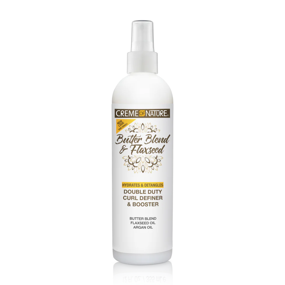 Creme of Nature Butter Blend & Flaxseed Double Duty Curl Definer & Booster 11.5 Fl. Oz.