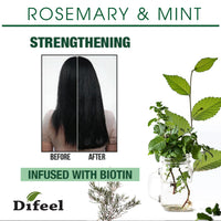 Difeel Rosemary & Mint Strengthening Conditioner Infused with Biotin 12 fl. oz - ANNS BEAUTY SUPPLY