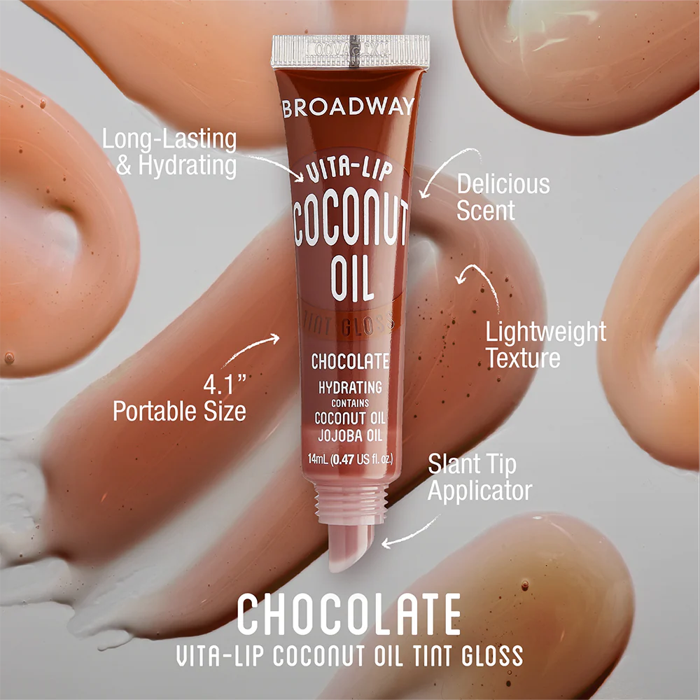 Broadway Vita-Lip Coconut Oil Tint Gloss – Chocolate