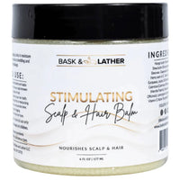 Bask & Lather Stimulating Scalp & Hair Balm 6 oz