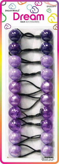 Dream World Hair Barrettes – Purple/Pink Mix (BR2620PP)