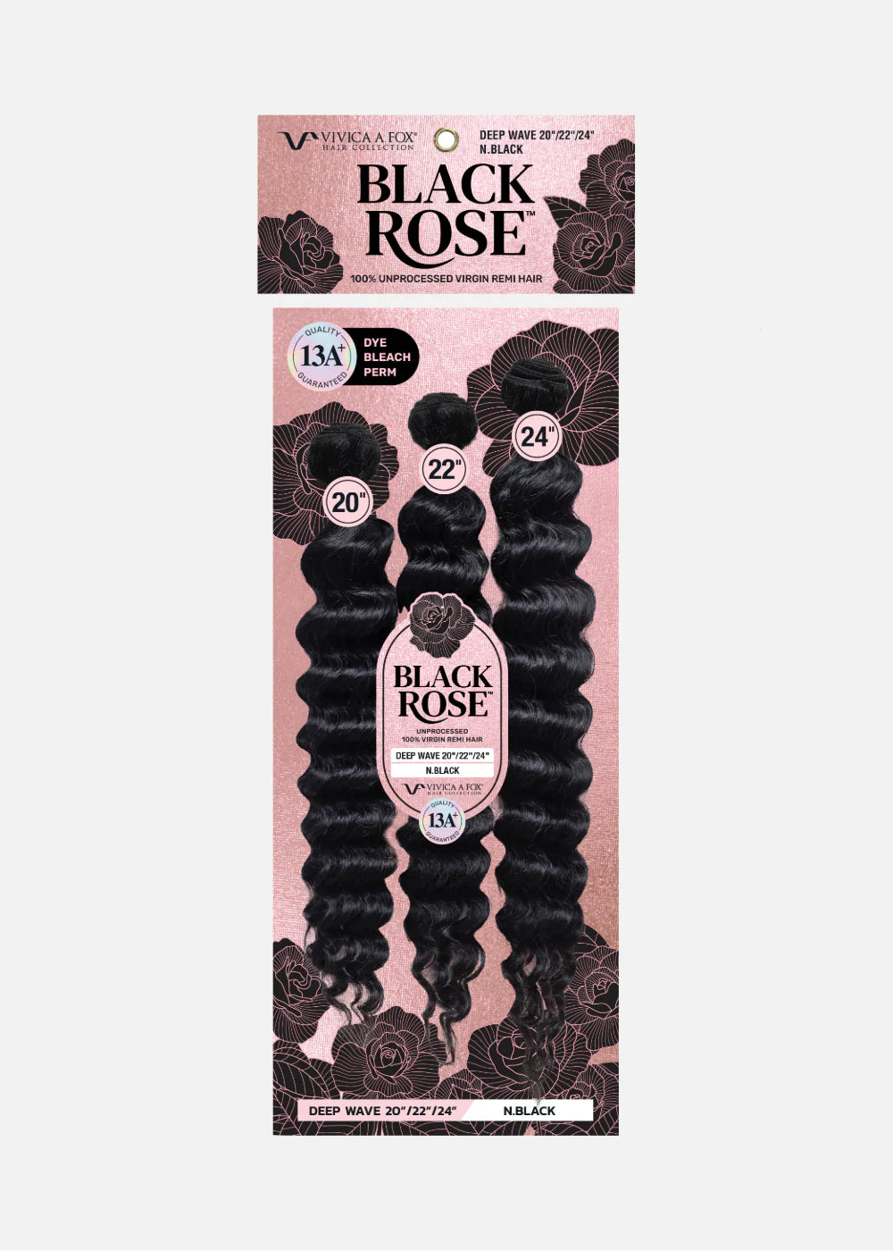 Vivica A. Fox Black Rose 13A+ Unprocessed Virgin Remi Human Hair 3-Bundle Multi-Pack – Deep Wave - ANNS BEAUTY SUPPLY