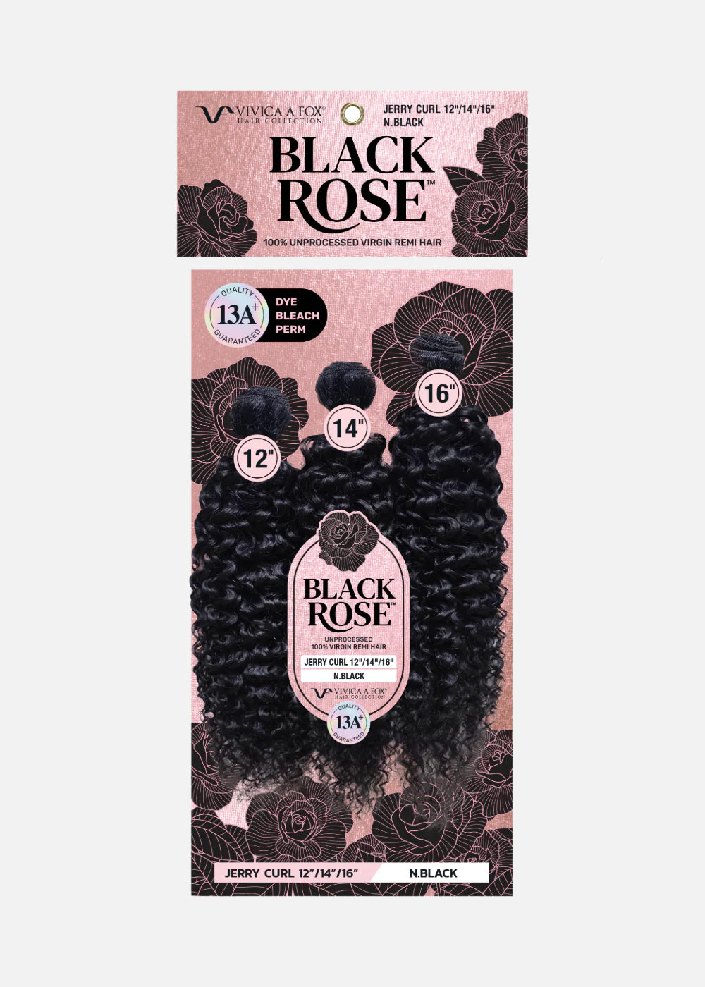 Vivica A. Fox Black Rose 13A+ Unprocessed Virgin Remi Human Hair 3-Bundle Multi-Pack – Jerry Curl - ANNS BEAUTY SUPPLY