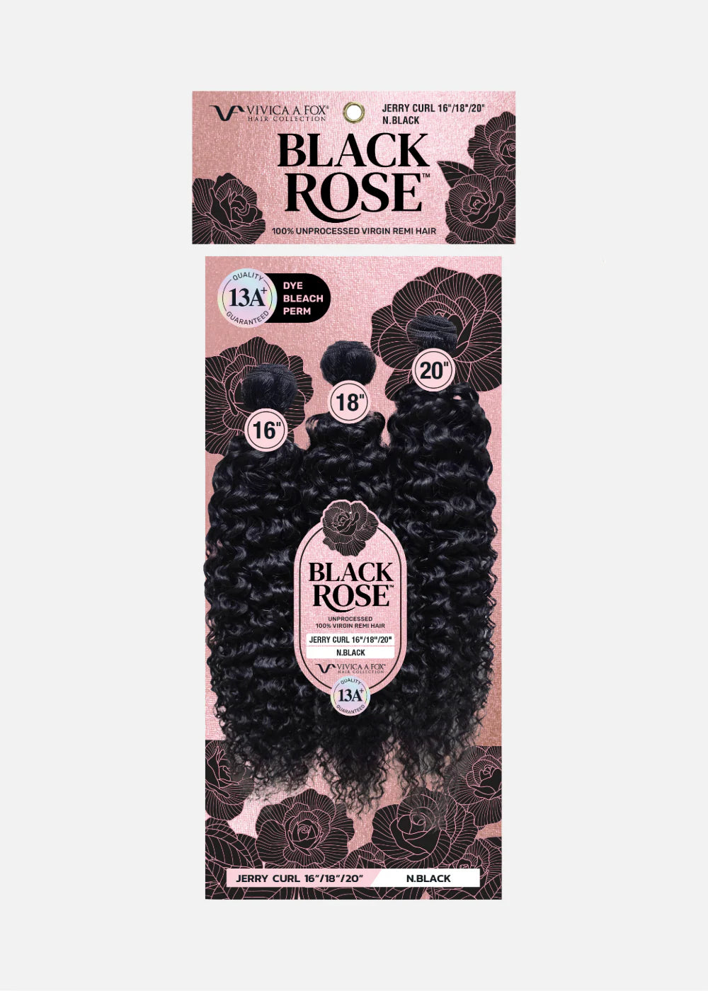 Vivica A. Fox Black Rose 13A+ Unprocessed Virgin Remi Human Hair 3-Bundle Multi-Pack – Jerry Curl - ANNS BEAUTY SUPPLY