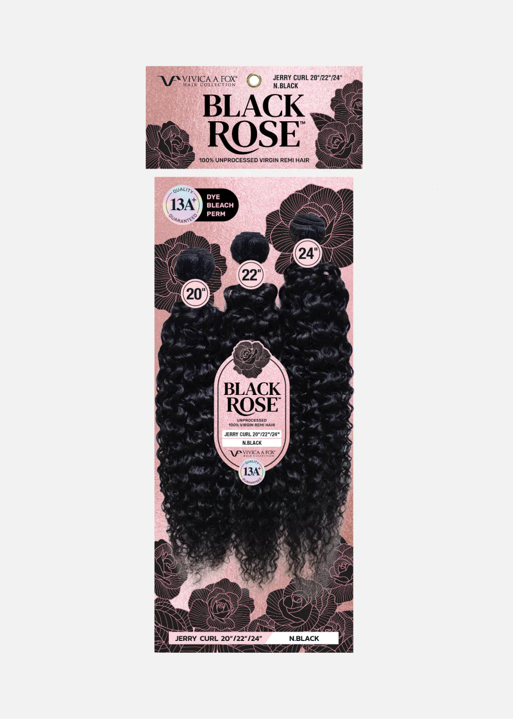 Vivica A. Fox Black Rose 13A+ Unprocessed Virgin Remi Human Hair 3-Bundle Multi-Pack – Jerry Curl - ANNS BEAUTY SUPPLY