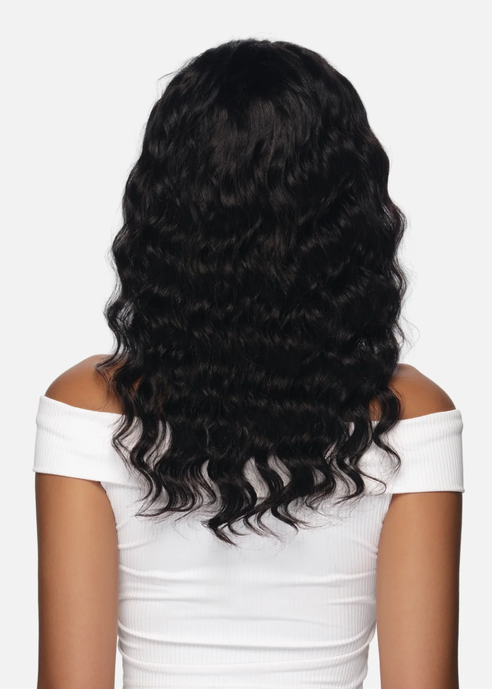 Black Rose 100% Human Hair Headband Wig Loose Deep 18" BRHB411/ Natural Black