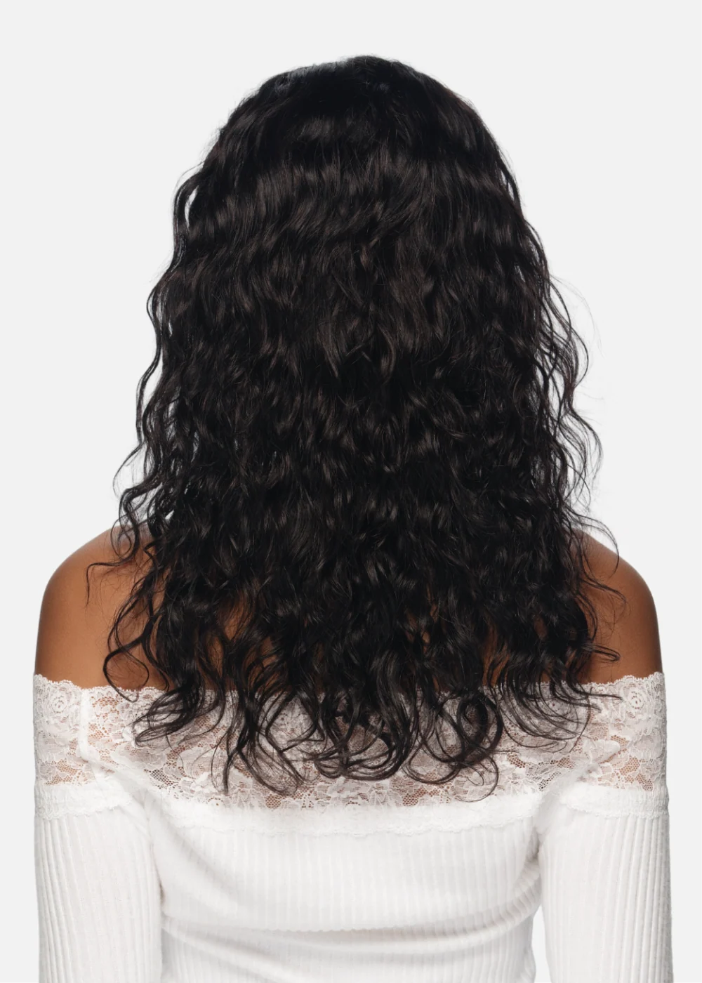 Black Rose 100% Human Hair Headband Wig Deep Curl 18" BRHB412/ Natural Black